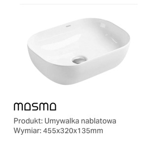 Umywalka nablatowa LIZA...