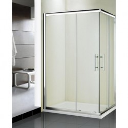 Kabina prysznicowa KRETA MAX kwadratowa 120 x 90 x 185 cm, szkło GRAFIT