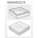 Brodzik kwadratowy GRAWELLO/K (90x90x26cm)
